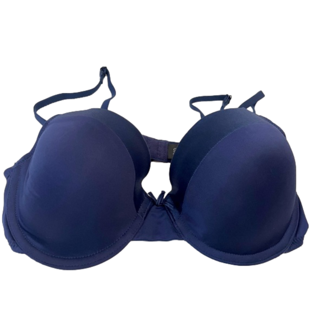 George Navy Bra with Satin Trim. Size 36D